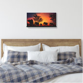 Elephant Wall Art Leinwand (Insitu (Schlafzimmer))