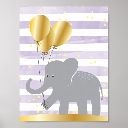 Elephant Wall Art Poster (Vorne)