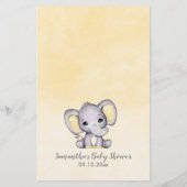 Elephant Was ist auf Ihrem Handy Baby Shower Game? (Rückseite)