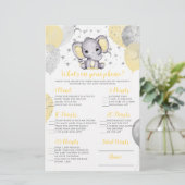 Elephant Was ist auf Ihrem Handy Baby Shower Game? (Stehend Vorderseite)