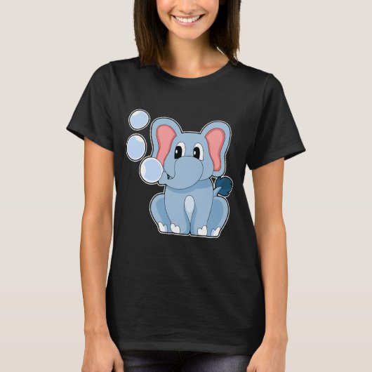 Elephant Water Bubbles T-Shirt (Vorderseite)