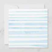 Elephant Watercolor Babydusche Einladung (Rückseite)