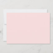 Elephant Watercolor Pink Baby Dusche Einladung (Rückseite)