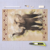 Elephant Watercolor Seidenpapier (Handwerk)