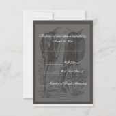 Elephant Wedding RSVP Karte (Rückseite)