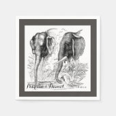 Elephant Wedding Serviette (Vorderseite)