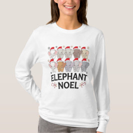 Elephant Weihnachten Cheer Festive Holiday Sweetsh T-Shirt