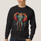 Elephant Weihnachten Weihnachten Weihnachten Urlau Sweatshirt (Vorderseite)