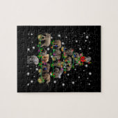 Elephant Weihnachtsbaum bedeckt durch Blitzlicht Puzzle (Horizontal)