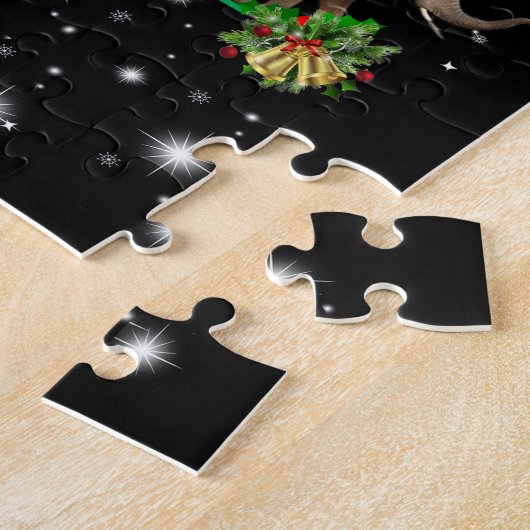 Elephant Weihnachtsbaum bedeckt durch Blitzlicht Puzzle (Seite)