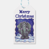 Elephant Weihnachtsgeschenke Tags Geschenkanhänger (Vorderseite)