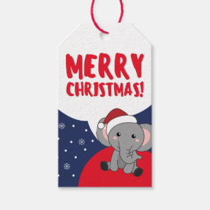 Elephant Weihnachtsschnee Wintertiere Elefanten G Geschenkanhänger