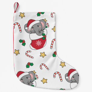 Elephant Weihnachtsschnee Wintertiere Elefanten Kleiner Weihnachtsstrumpf