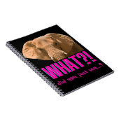 Elephant What Did You Just Say? Notizblock (Rechte Seite)
