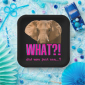 Elephant What Did You Just Say? Pappteller (Party)