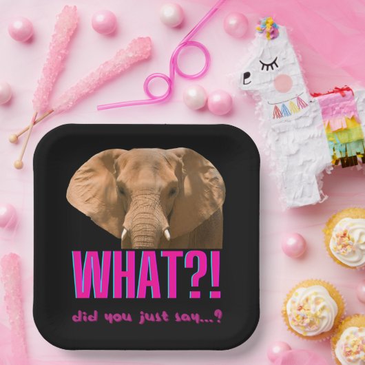 Elephant What Did You Just Say? Pappteller (Party)