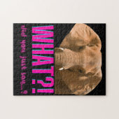 Elephant What Did You Just Say? Puzzle (Horizontal)