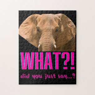 Elephant What Did You Just Say? Puzzle