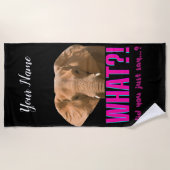 Elephant What Did You Just Say? Strandtuch (Vorderseite)