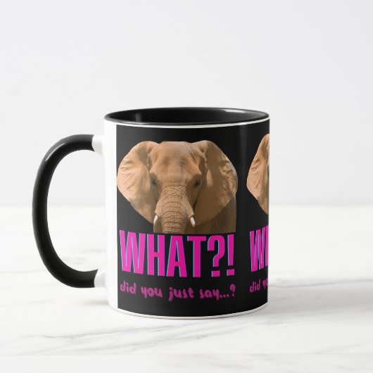 Elephant What Did You Just Say? Tasse (Links)