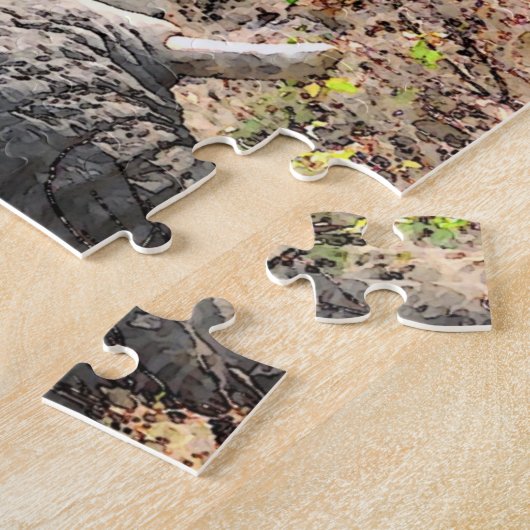 Elephant Wild Animals Art Puzzle (Seite)