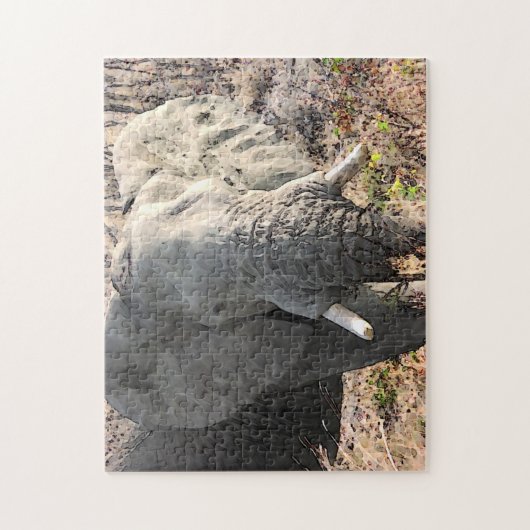 Elephant Wild Animals Art Puzzle (Vertikal)