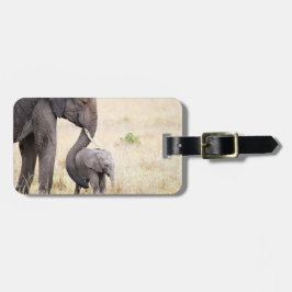 Elephant wild life photography Africa Safari anima Gepäckanhänger