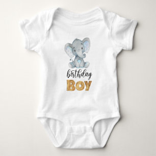 Elephant Wild One 1. Geburtstag Baby Bodysuit Strampler