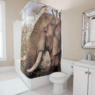 Elephant Wildlife Shower Vorhang