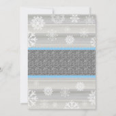 Elephant Winter Einladung für Baby-Dusche (Rückseite)