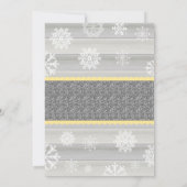 Elephant Winter Einladung zur neutralen Babydusche (Rückseite)