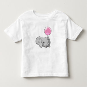Elephant with Balloon Kleinkind T-shirt