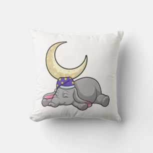 Elephant with Moon Kissen