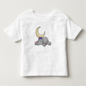 Elephant with Moon Kleinkind T-shirt (Vorderseite)