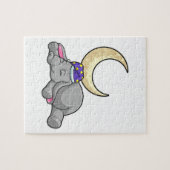 Elephant with Moon Puzzle (Horizontal)