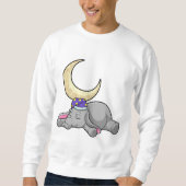 Elephant with Moon Sweatshirt (Vorderseite)