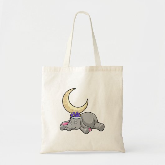 Elephant with Moon Tragetasche (Vorne)