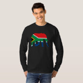 Elephant with South African flag South Africa T-Shirt (Vorne ganz)