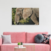 Elephant Wrapped Canvas Leinwanddruck (Insitu (Wohnzimmer))
