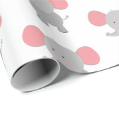 Elephant Wrapping Paper Boy Girl Geschenkpapier (Rolleneckpunkt)