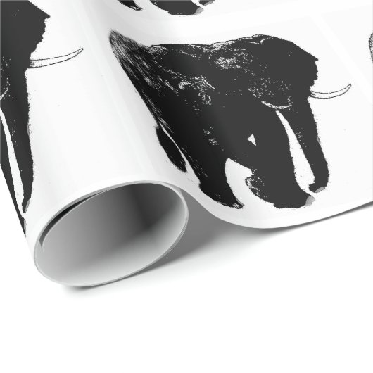 Elephant Wrapping Paper Geschenkpapier (Rolleneckpunkt)