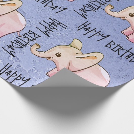 Elephant Wrapping Paper Geschenkpapier (Ecke)