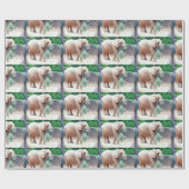 Elephant Wrapping Paper Geschenkpapier (Flach)