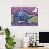 Elephant wünscht sich einen Stern - Plakatdrucke Poster (Heimbüro)