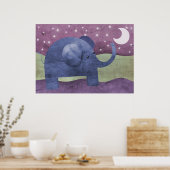 Elephant wünscht sich einen Stern - Plakatdrucke Poster (Küche)