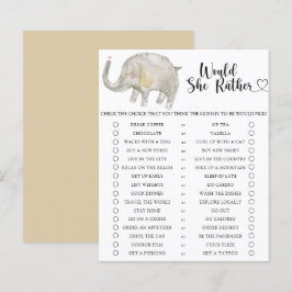 Elephant / Würde sie eher Baby-Duschspiel