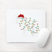 Elephant Xmas Lighting Funny Weihnachtsmannmütze E Mousepad (Mit Mouse)