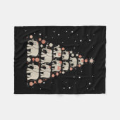 Elephant Xmas Tree Elephant Weihnachtsbaum Heirate Fleecedecke (Vorderseite (Horizontal))