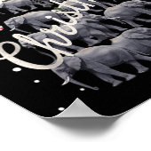 Elephant Xmas Tree Elephant Weihnachtsbaum Heirate Poster (Ecke)