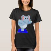 Elephant Yoga Fitness Gymnastik T-Shirt (Vorderseite)